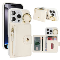 Elegant Leather Zipper Wallet Case™