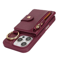 Elegant Leather Zipper Wallet Case™